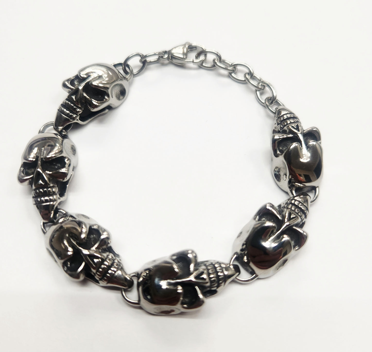 Stainless Steel Skull Bracelet