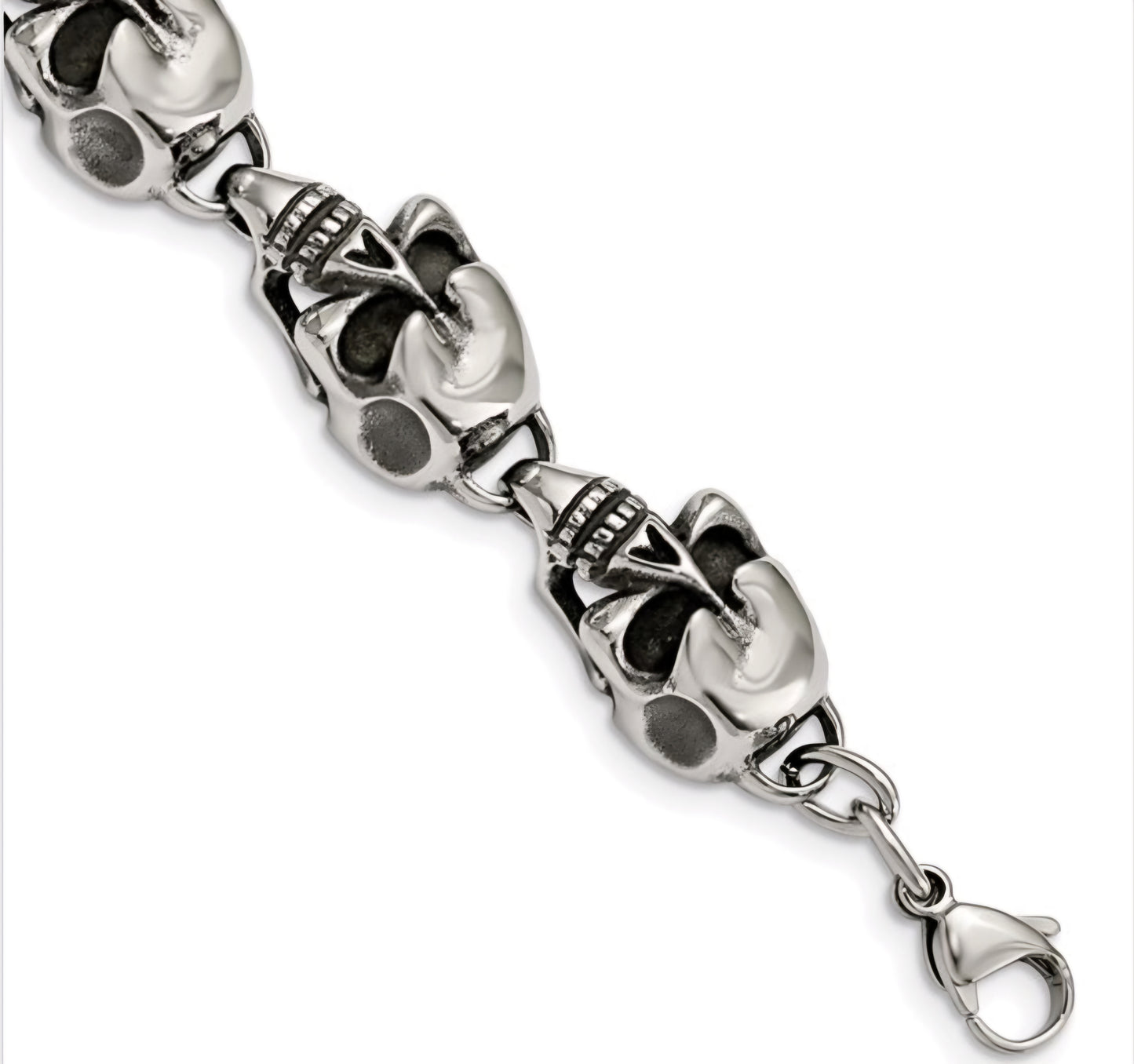 Stainless Steel Skull Bracelet