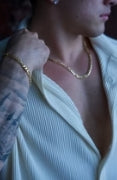 4.5mm Figaro Link Necklace - 18K Yellow Gold over Solid Sterling Silver (925)
